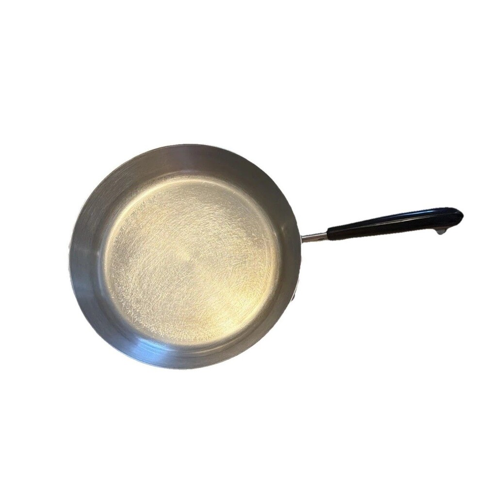 Revere Ware 1801 9” Skillet Copper Clad Frying Pan Clinton, IL 1997 Vintage